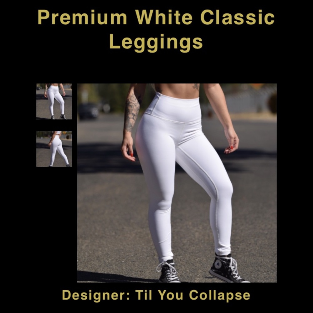 ❌SOLD❌ NEW tilyoucollapse white leggings